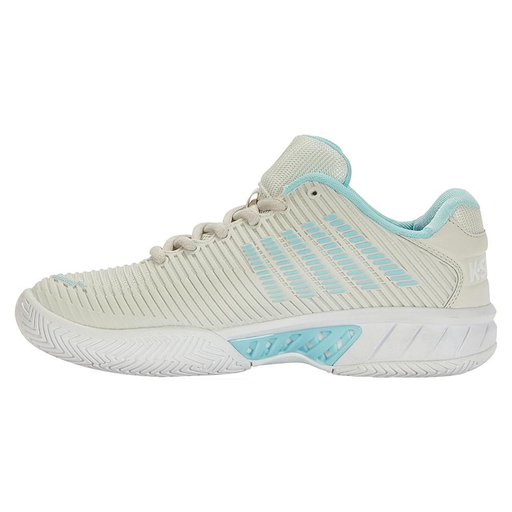 Women's Hypercourt Express 2 White and Blue Glow Footwear K-Swiss