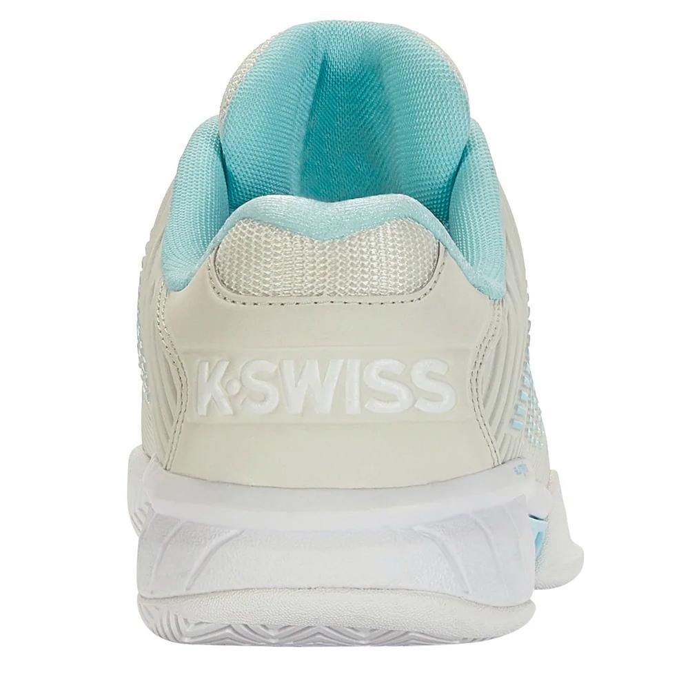 Women's Hypercourt Express 2 White and Blue Glow Footwear K-Swiss