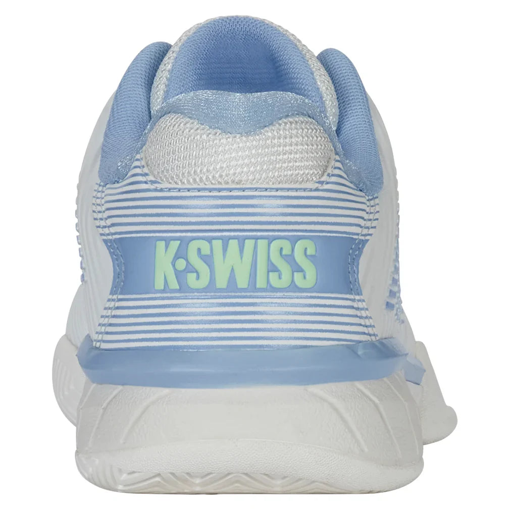 Women`s Hypercourt Express 2 Tennis Shoes Lucent White and Dutch Canal Footwear K-Swiss