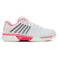 Women`s Hypercourt Express 2 D Width Tennis Shoes White and Neon Pastel Pink Footwear K-Swiss