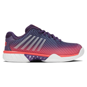 Women`s Hypercourt Express 2 Tennis Shoes Purple Plumeria and White Footwear K-Swiss