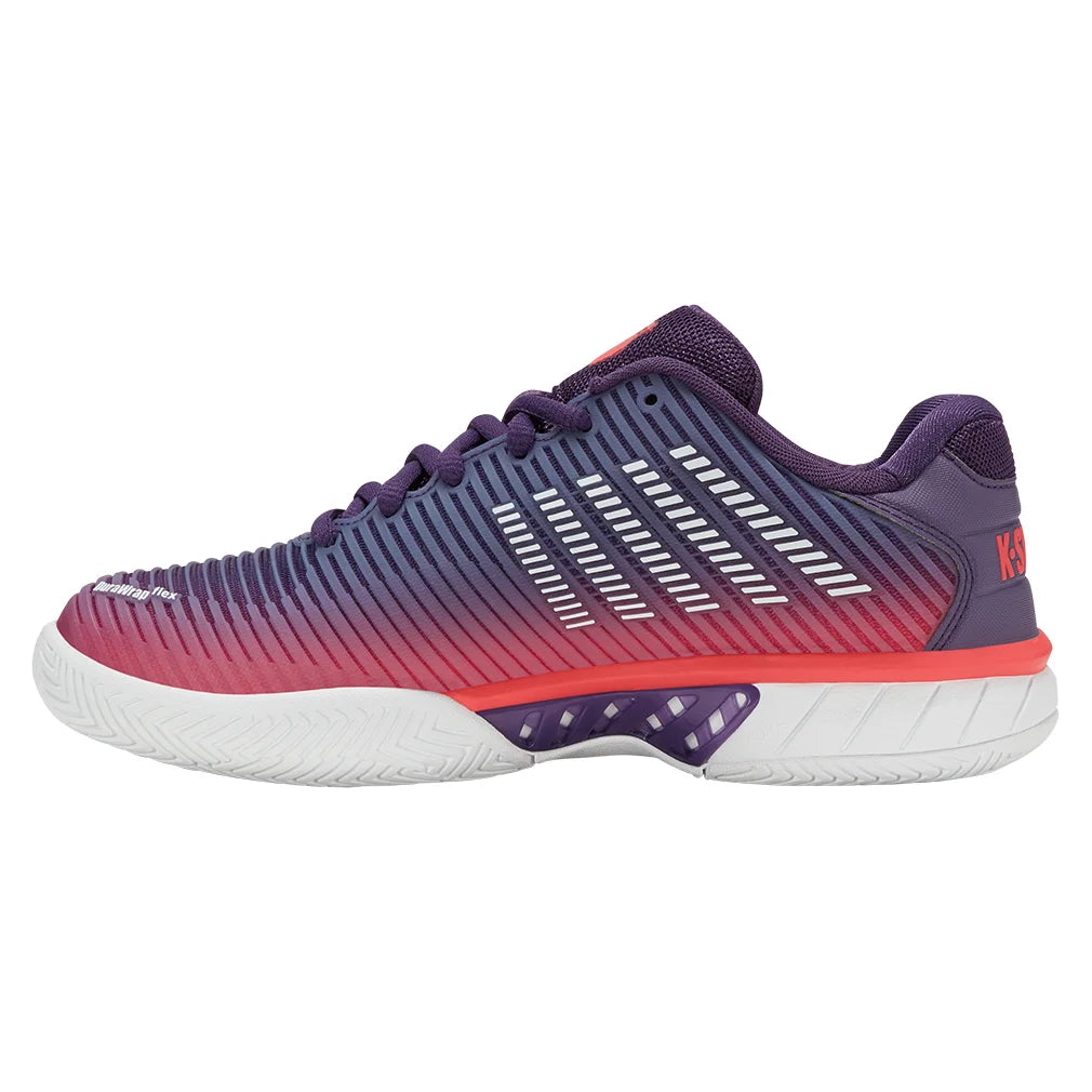 Women`s Hypercourt Express 2 Tennis Shoes Purple Plumeria and White Footwear K-Swiss