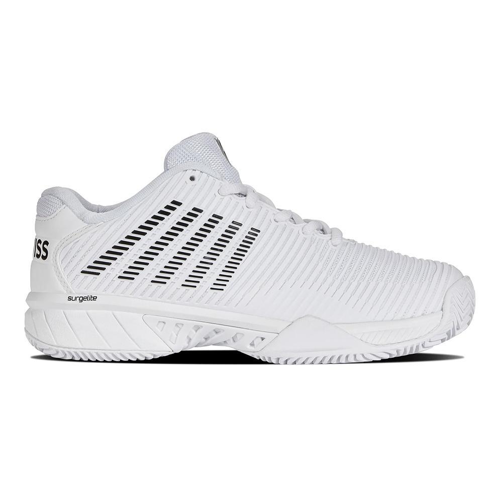 Women's Hypercourt Express 2 Clay Tennis Shoes White and Black Footwear K-Swiss