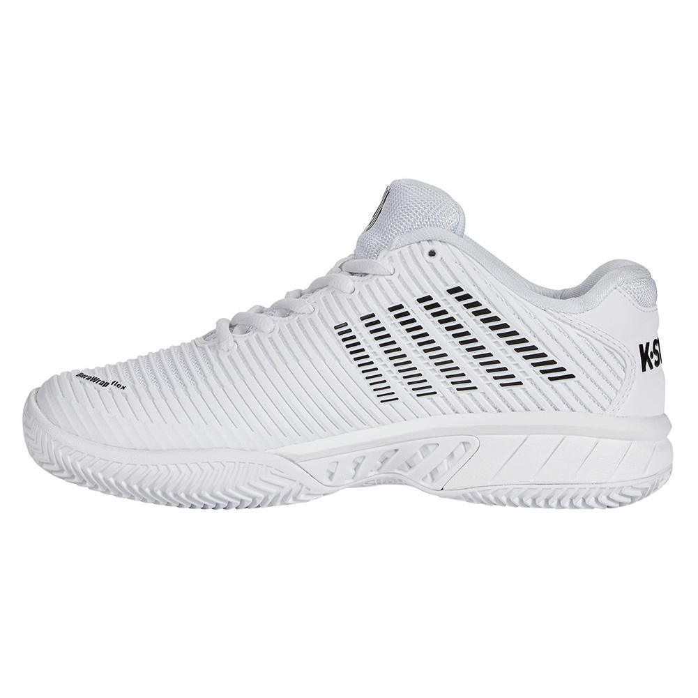 Women's Hypercourt Express 2 Clay Tennis Shoes White and Black Footwear K-Swiss
