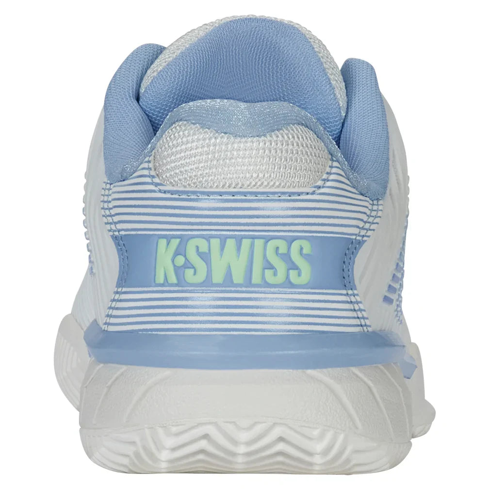 Women`s Hypercourt Express 2 Clay Tennis Shoes Lucent White and Dutch Canal Footwear K-Swiss
