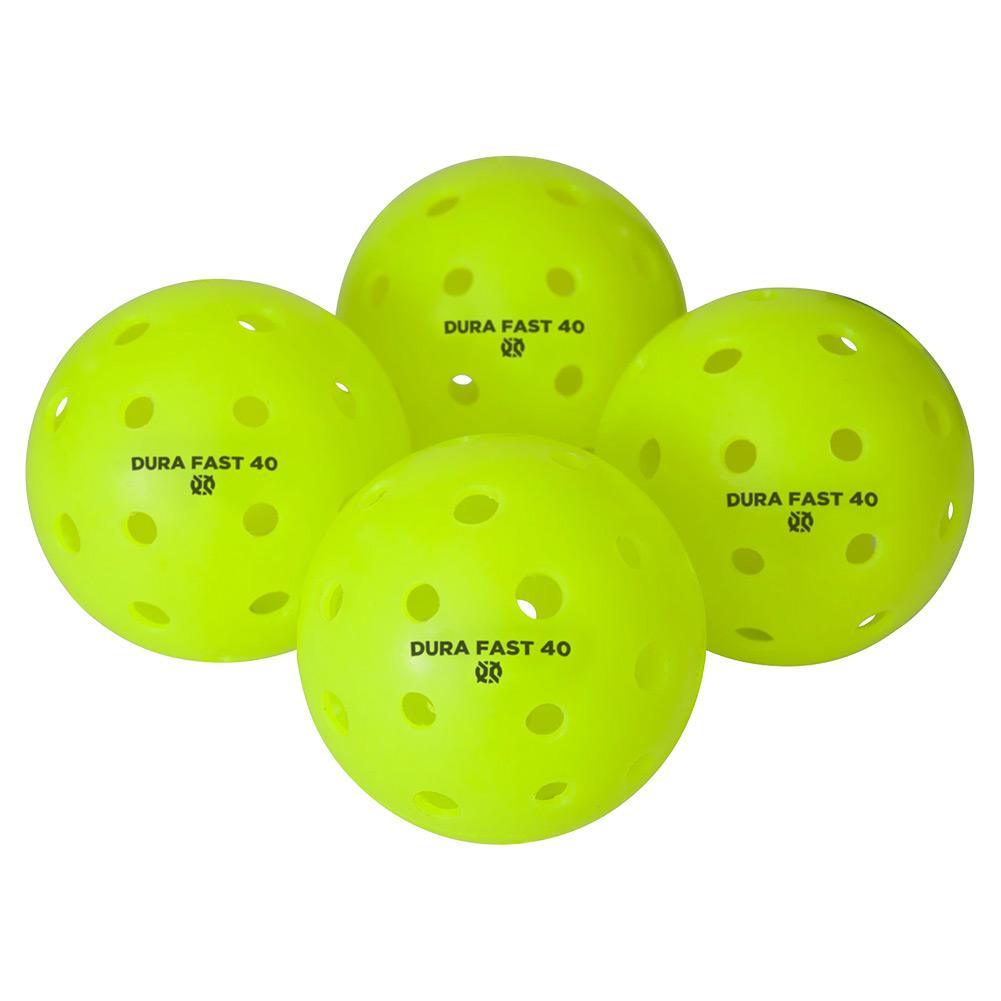 Dura Fast 40 Outdoor Pickleball 4-Pack Balls Onix