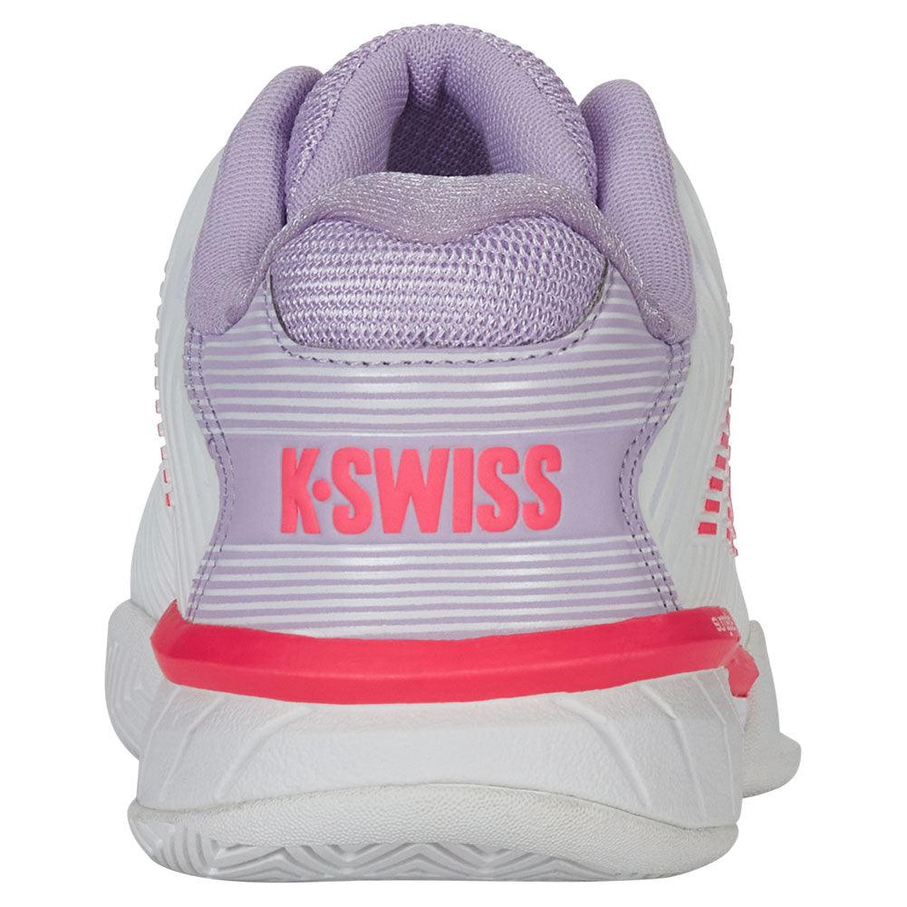 Women`s Hypercourt Express 2 Wide Tennis Shoes White and Orchid Petal Footwear K-Swiss