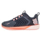 Women`s Ultrashot 3 Tennis Shoes Asphalt and Peach Amber Footwear K-Swiss