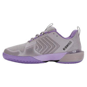 Women's Ultrashot 3 Tennis Shoes Raindrops and Paisley Purple Footwear K-Swiss