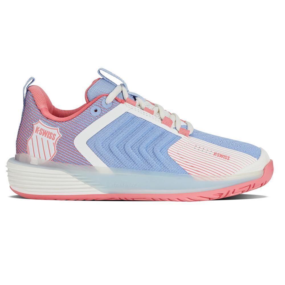 Women's Ultrashot 3 Tennis Shoes Bright White and Open Air Footwear K-Swiss