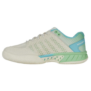 Women`s Express Light Wide Pickleball Shoes Egret and Patina Green Footwear K-Swiss