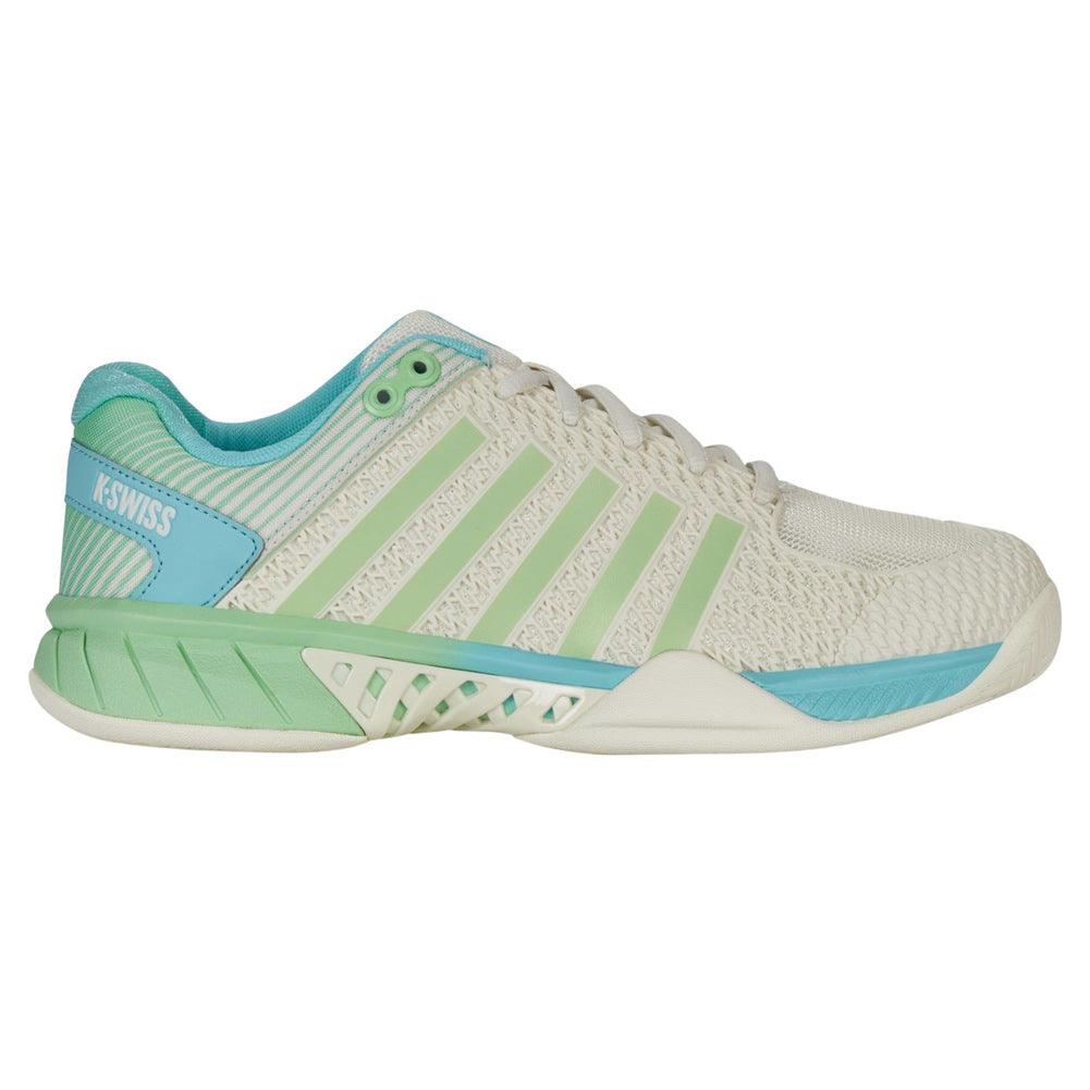 Women`s Express Light Wide Pickleball Shoes Egret and Patina Green Footwear K-Swiss