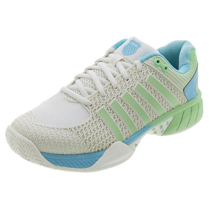 Women`s Express Light Wide Pickleball Shoes Egret and Patina Green Footwear K-Swiss