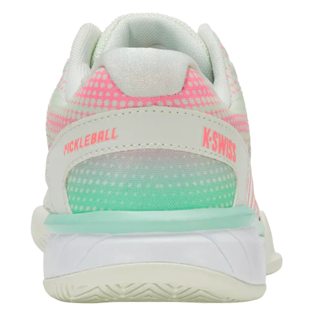 Women`s Express Light D Width Pickleball Shoes Ice and Honeydew Footwear K-Swiss