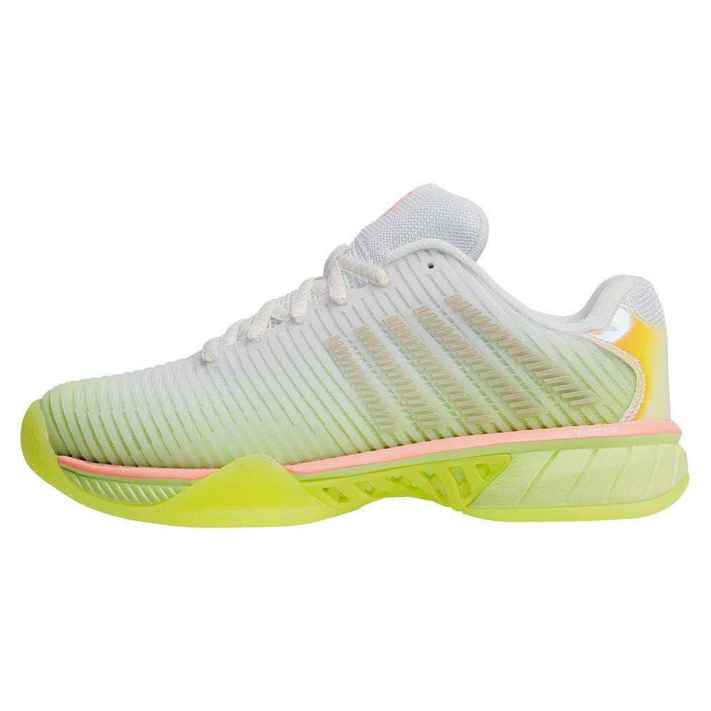 Women`s HyperCourt Express 2 X Lucky in Love Tennis Shoes White and Lemon Frost Footwear K-swiss