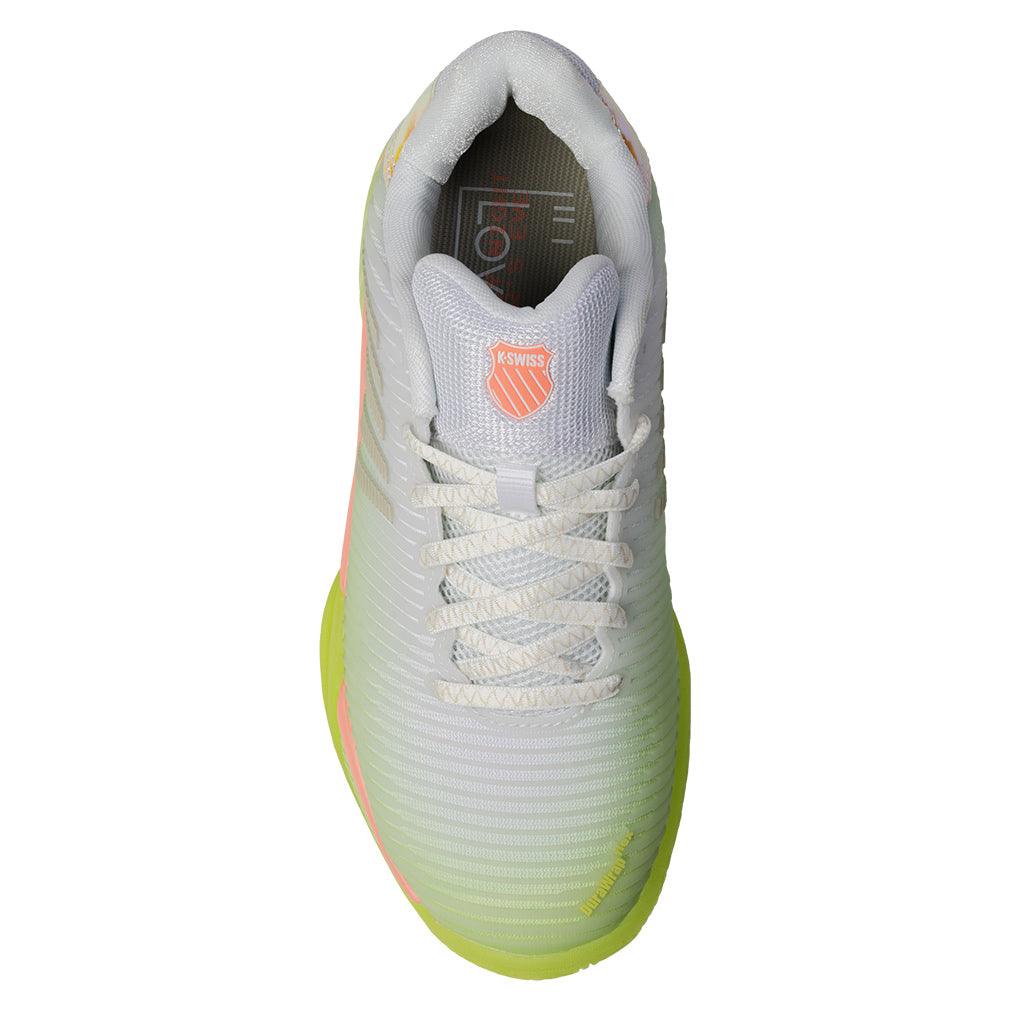 Women`s HyperCourt Express 2 X Lucky in Love Tennis Shoes White and Lemon Frost Footwear K-swiss