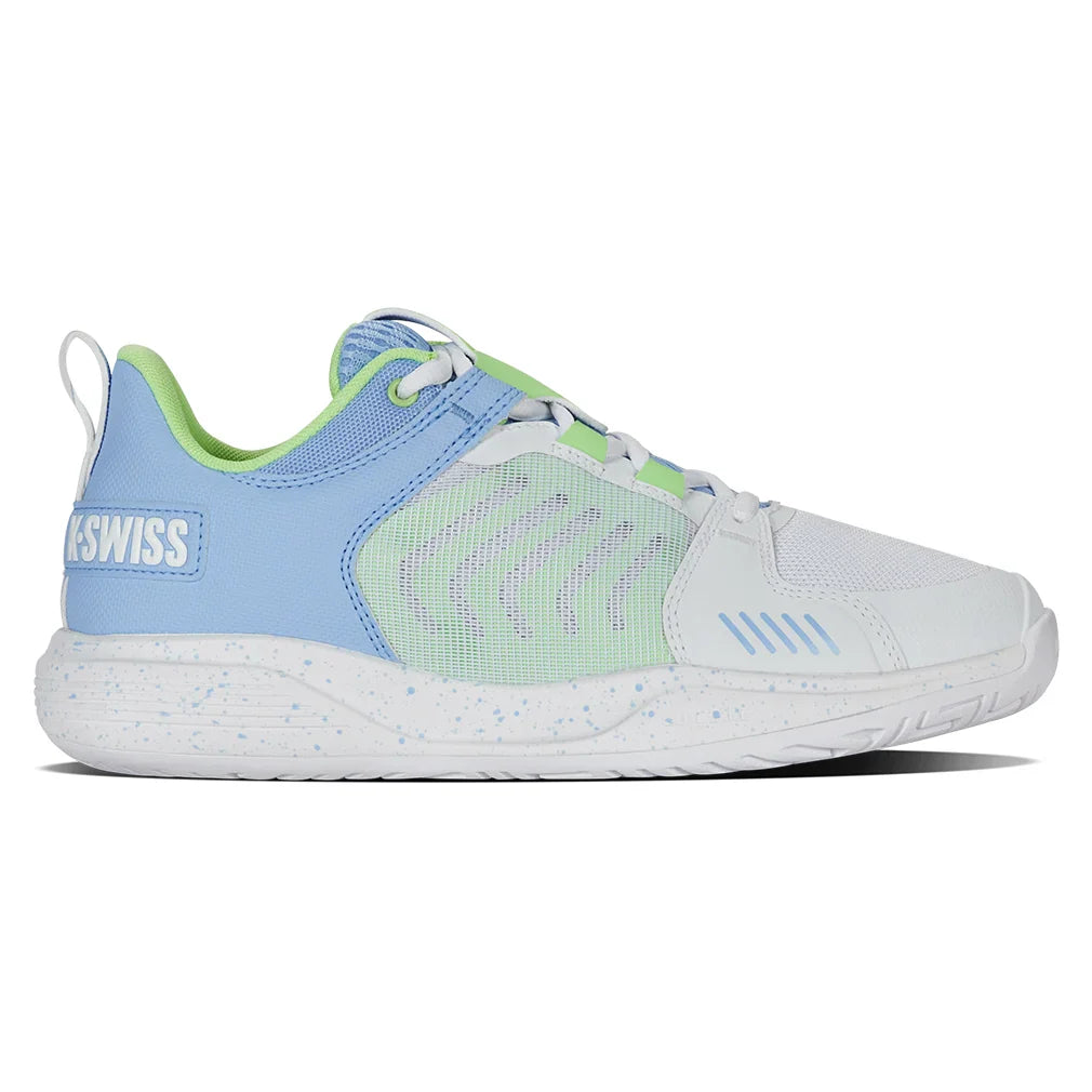 Women`s Ultrashot Team Tennis Shoes White and Dutch Canal Footwear K-Swiss