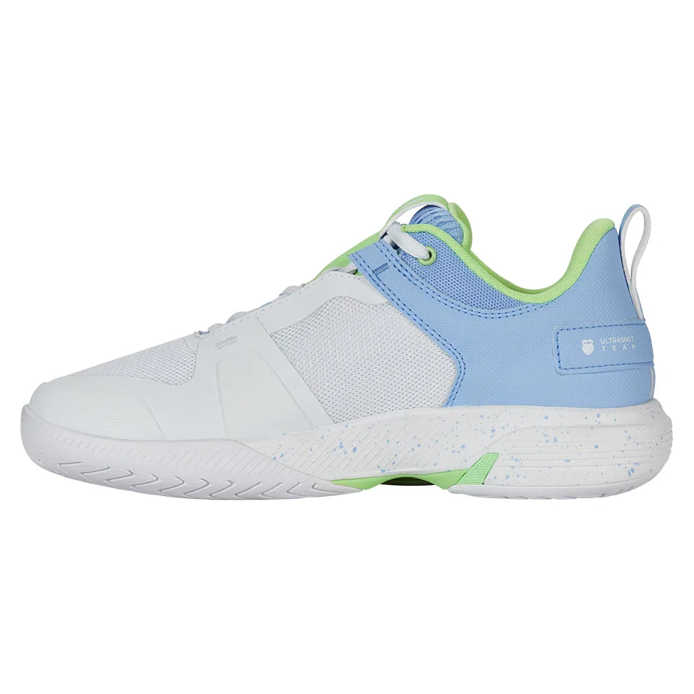 Women`s Ultrashot Team Tennis Shoes White and Dutch Canal Footwear K-Swiss