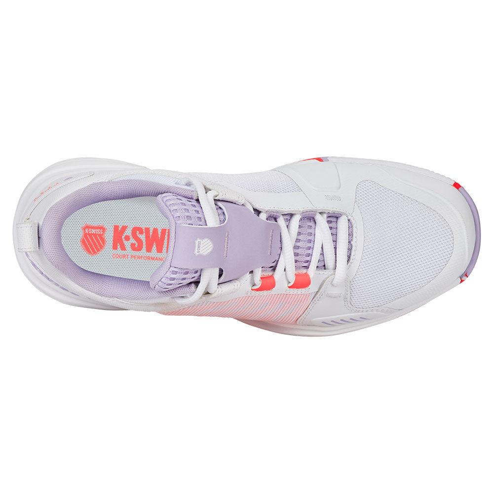 Women`s Ultrashot Team Tennis Shoes White and Orchid Petal Footwear K-Swiss