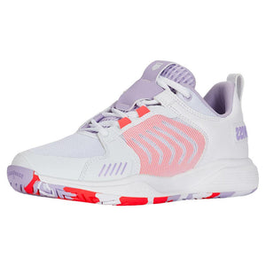 Women`s Ultrashot Team Tennis Shoes White and Orchid Petal Footwear K-Swiss