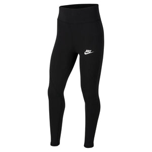 Girls' Sportswear Favorites High-Waisted Leggings Black and White Apparel Nike