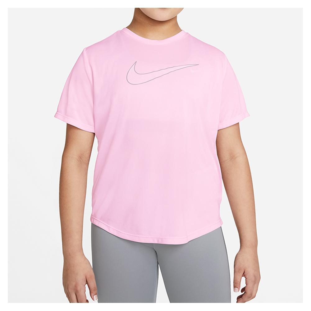 Girls' Dri-FIT One Short-Sleeve Top (Extended Size) Apparel Nike
