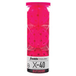 X-40 Outdoor Pickleballs 3 Pack Pink Balls Franklin Sports