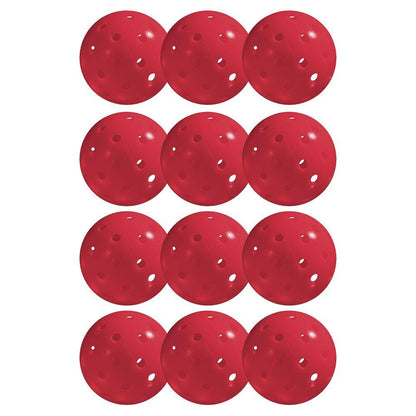 X-40 Outdoor Pickleballs 12 Pack Pink Balls Franklin Sports