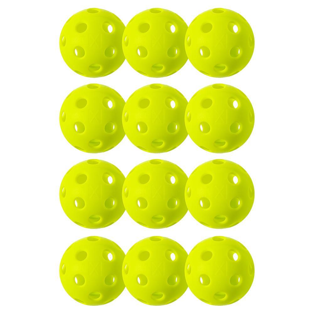 X-26 Indoor Pickleballs 12 Pack Lime Green Balls Franklin Sports