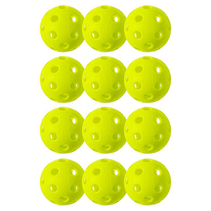 X-26 Indoor Pickleballs 12 Pack Lime Green Balls Franklin Sports