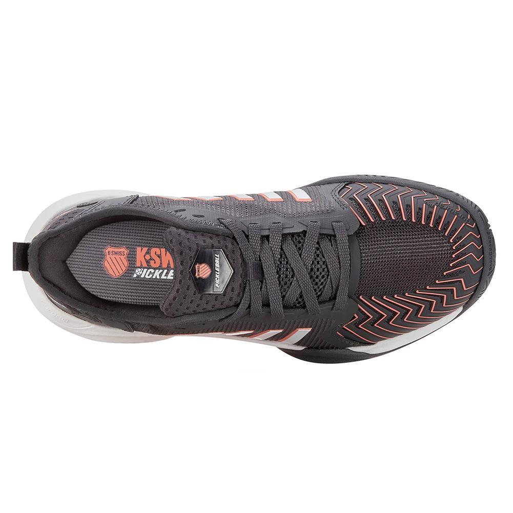 Women's Pickleball Supreme Shoes Asphalt and White Footwear K-Swiss