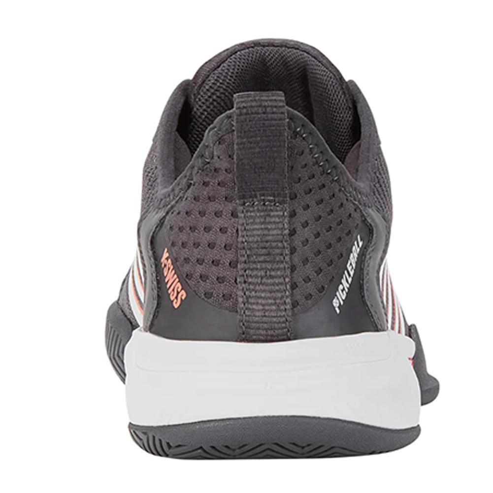 Women's Pickleball Supreme Shoes Asphalt and White Footwear K-Swiss