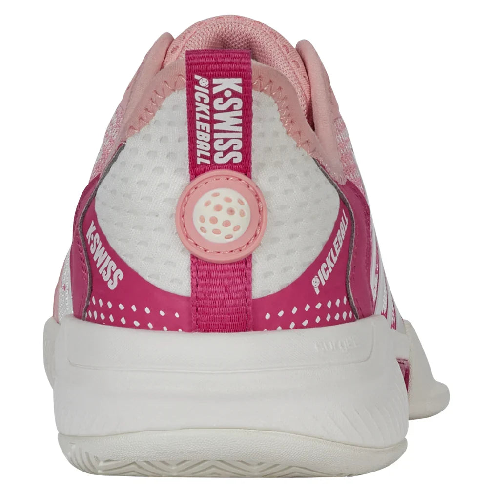 Women`s Pickleball Supreme Shoes Cloud Dancer and Raspberry Sorbet Footwear K-Swiss