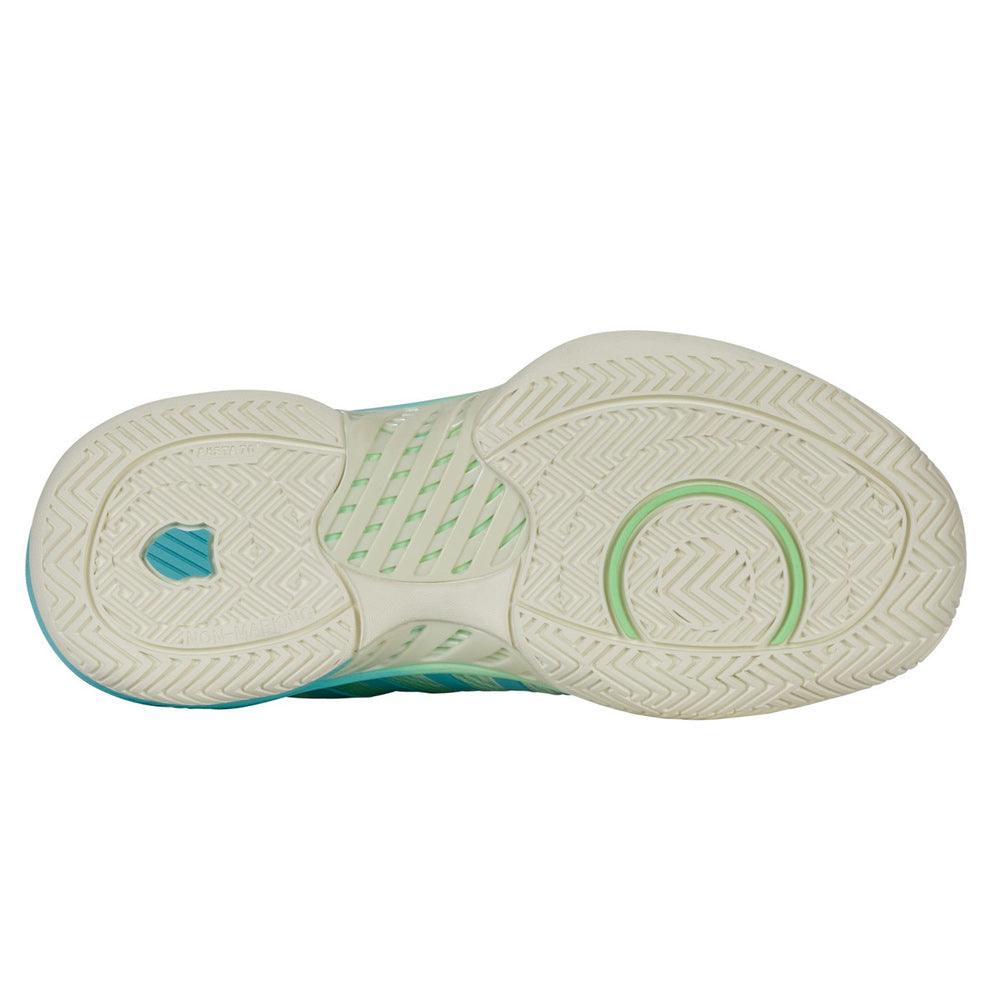 Women`s Pickleball Supreme Shoes Egret and Patina Green Footwear K-Swiss