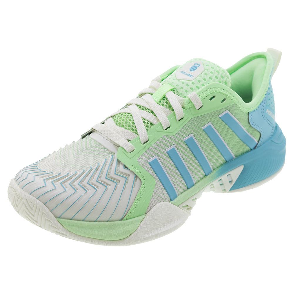 Women`s Pickleball Supreme Shoes Egret and Patina Green Footwear K-Swiss