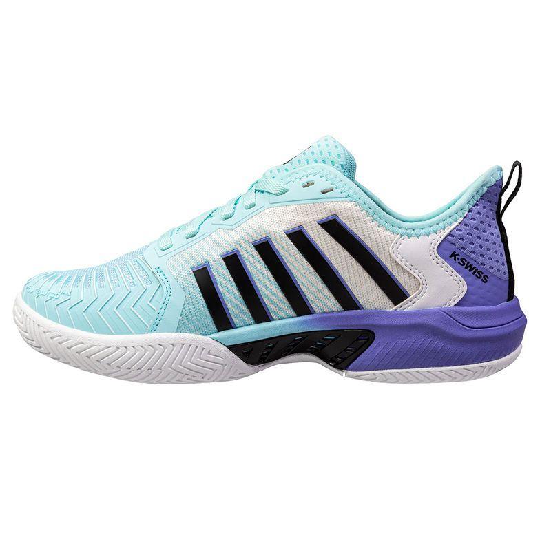 Women's Pickleball Supreme Shoes Tanager Turquoise and Persian Jewel Footwear K-Swiss