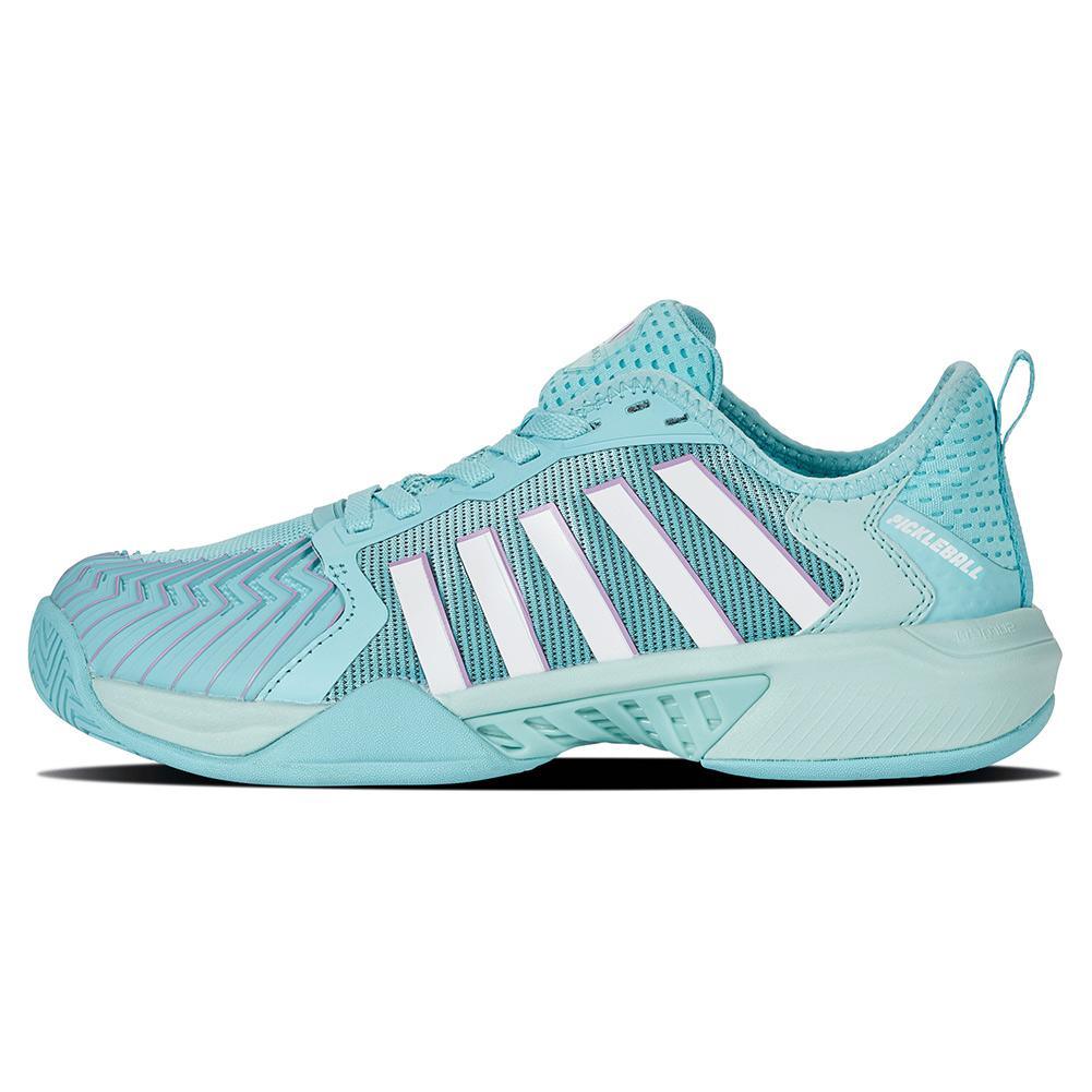 Women's Pickleball Supreme Shoes Angel Blue and Sheer Lilac Footwear K-Swiss