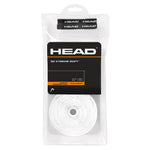 30 Xtreme Soft Tennis Overgrip White Accessories Head