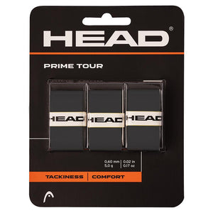Prime Tour Tennis Overgrip 3-Pack Black Accessories Head