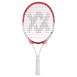 Juniors` Revolution 23 Prestrung Tennis Racquet White and Hot Pink Racquets Volkl