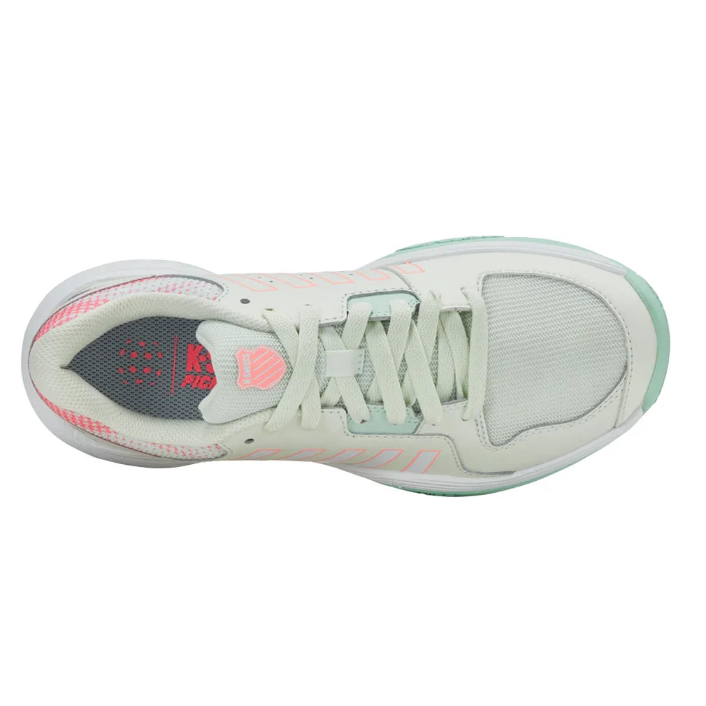 Women`s Court Express Pickleball Shoes Ice and White Footwear K-Swiss