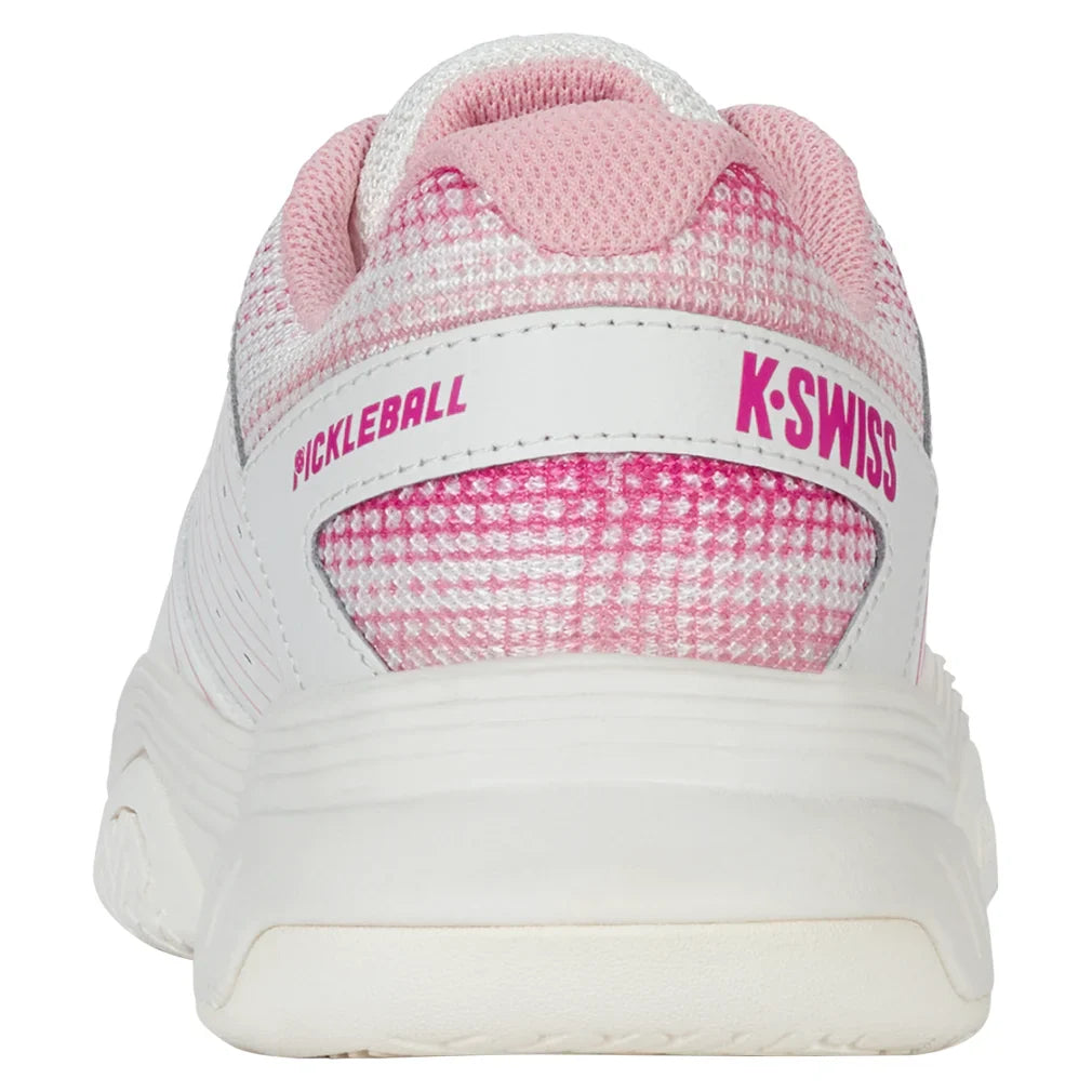Women`s Court Express Pickleball Shoes Cloud Dancer and Blossom Footwear K-Swiss