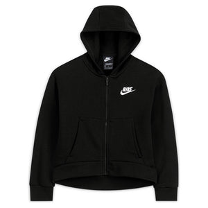 Girls' Sportswear Club Fleece Full-Zip Hoodie Apparel Nike