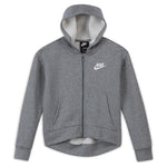 Girls' Sportswear Club Fleece Full-Zip Hoodie Apparel Nike