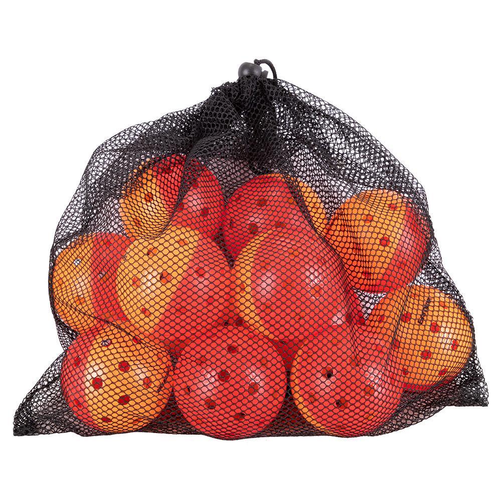 Outdoor Pickleball Training Balls Dozen Red and Orange Balls Gamma