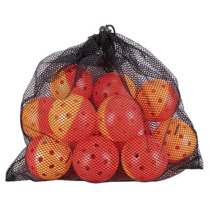 Outdoor Pickleball Training Balls Dozen Red and Orange Balls Gamma