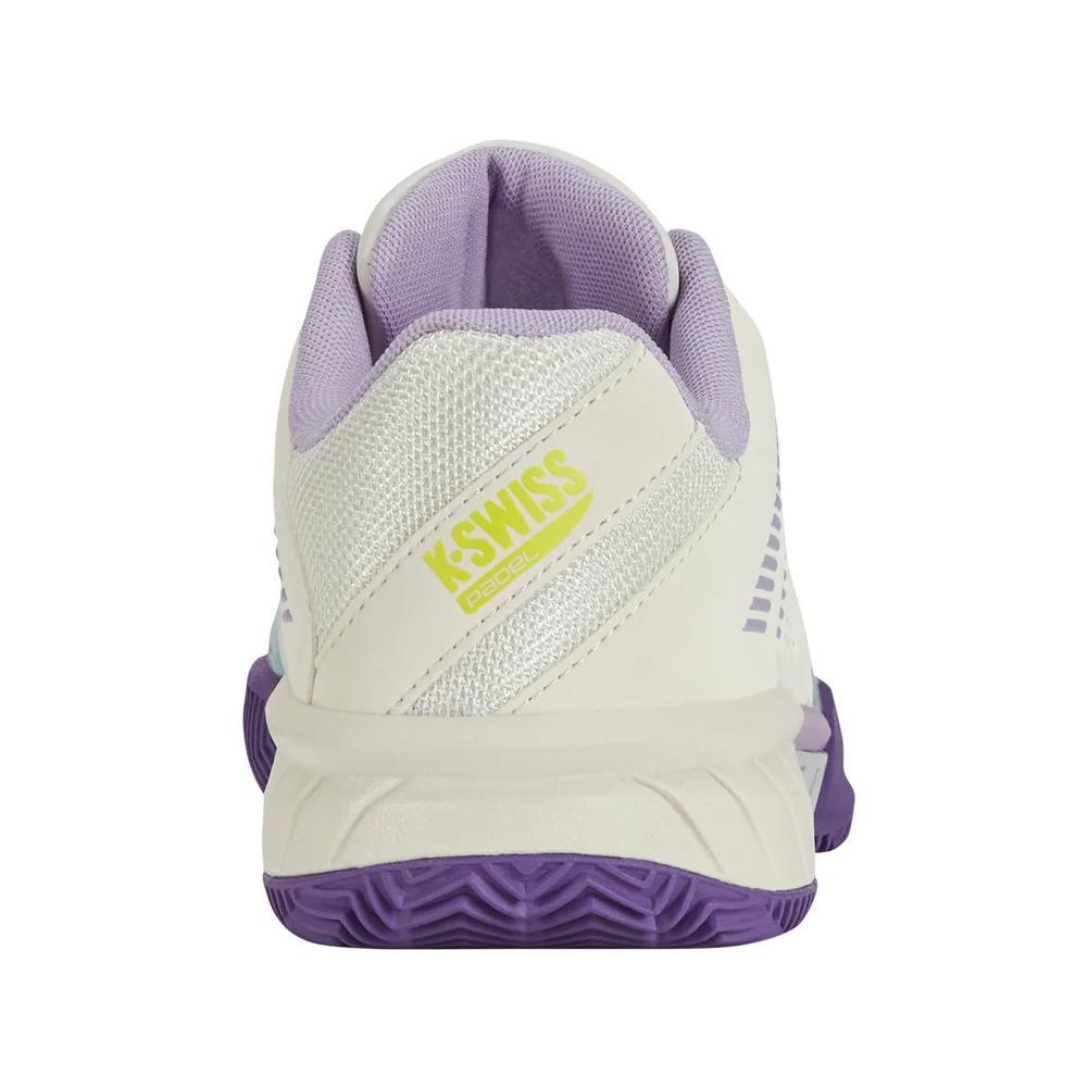 Women's Express Light 3 Padel Shoes Snow White and Purple Heat Footwear K-Swiss