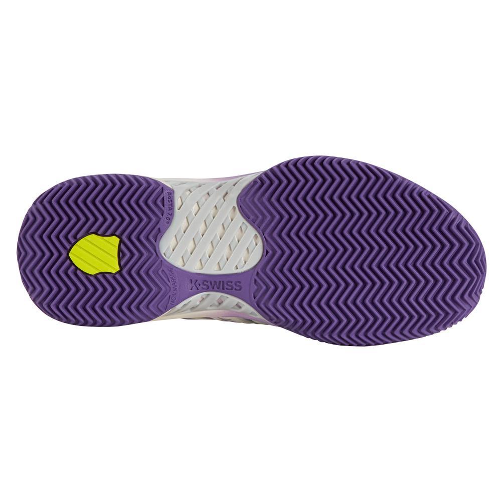 Women's Express Light 3 Padel Shoes Snow White and Purple Heat Footwear K-Swiss