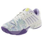 Women's Express Light 3 Padel Shoes Snow White and Purple Heat Footwear K-Swiss