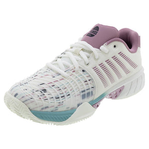 Women`s Express Light 3 Padel Shoes Snow White and Lilas Footwear K-Swiss